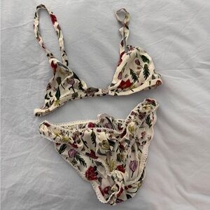 Stone Cold Fox Floral Lingerie Set Small